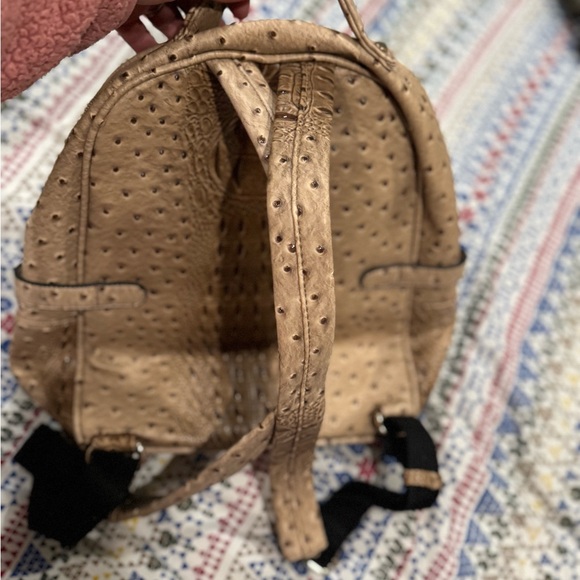 Textured Tan Backpack - Picture 2 of 5